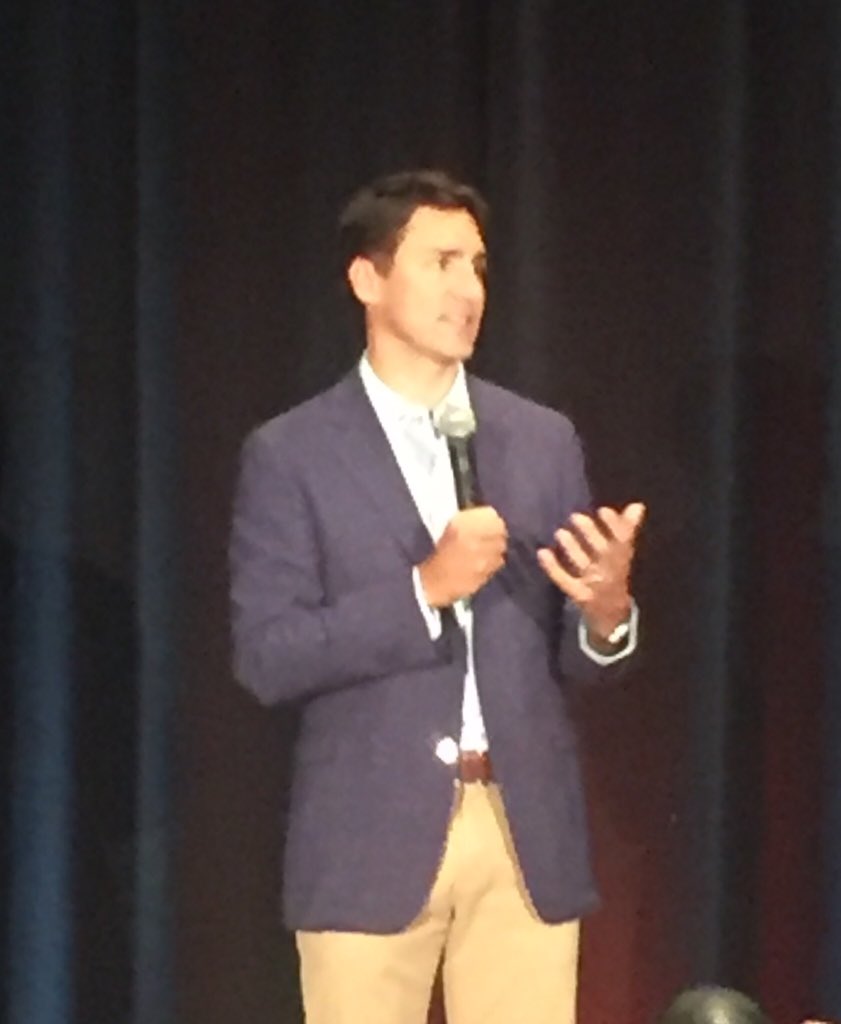 #iaffcdnpolicy Prime Minister Justin Trudeau addressing the delegates in St John’s NL