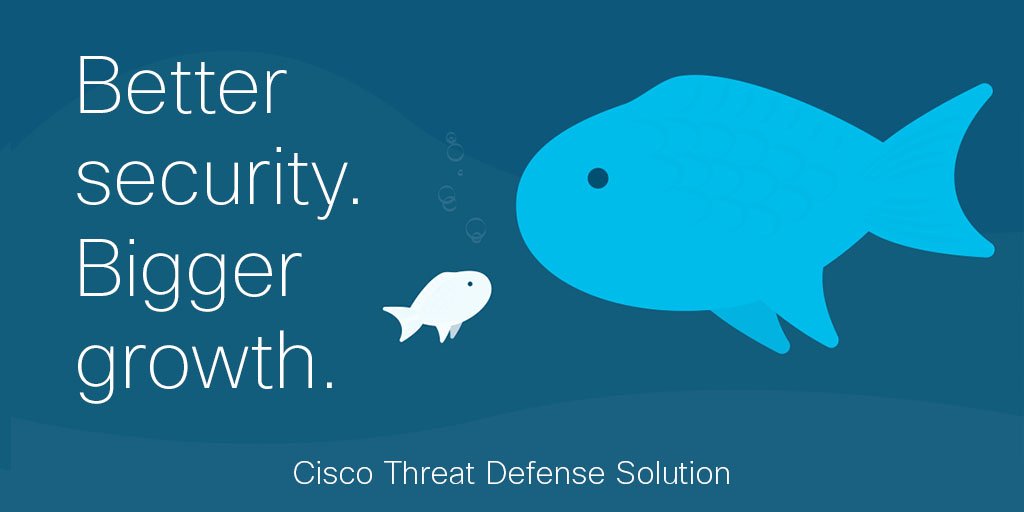 CiscoSecure's tweet photo. Faster security platform. Shorter time to threat detection. That’s the Cisco Threat Defense Solution bundle - a solution that doesn’t hold you back from reaching your business potential. Learn More. https://t.co/6qSlbfhj74 https://t.co/lv9e7DDF38