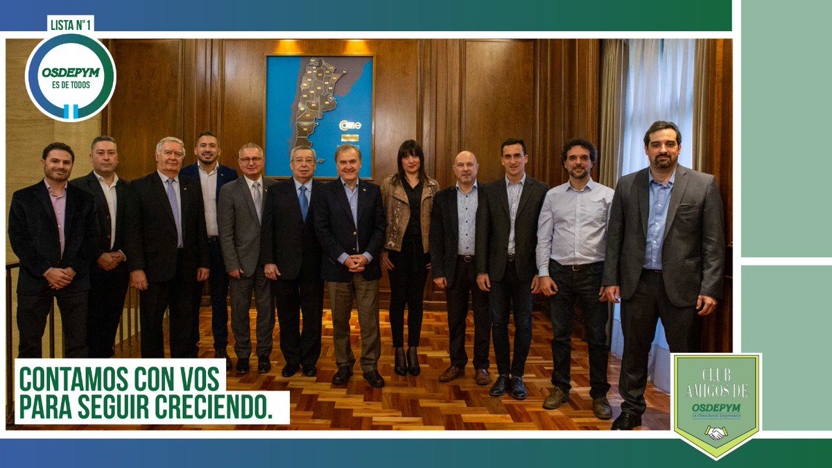 ezegarbino's tweet photo. OSDEPYM ES DE TODOS!!!
Es muy importante tu voto el 15/8 por la Lista 1, para que continúe este proceso donde, junto a los afiliados y los empleados más la @redcame , logramos este último año que @Osdepym sea la Obra Social que más creció. https://t.co/SnShi1mE47