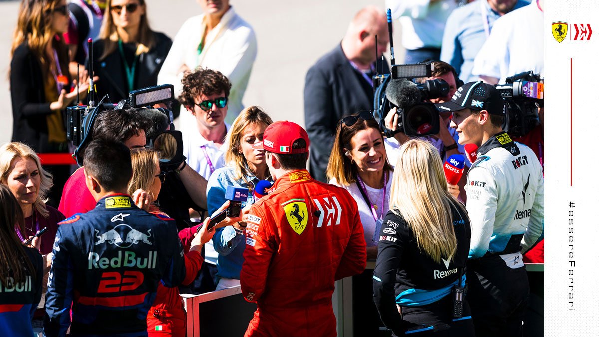ScuderiaFerrari's tweet photo. From dreaming about it to making it a reality in #F1

What a story for these three who have known each other from a very young age 👏

#essereFerrari 🔴 #Charles16 https://t.co/H3QQhsmeFe