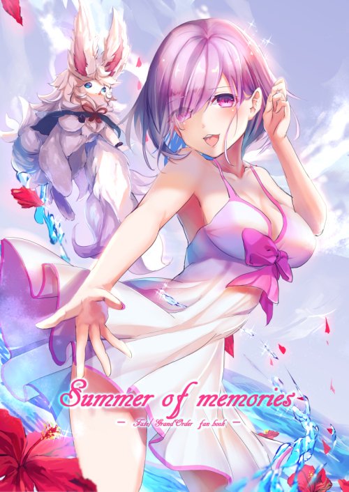 フォウ ,マシュ・キリエライト(Fate) ,常夏の水着 「無事入稿致しました!!なつーということで水着本にしました。個人的にはネロの笑顔、」|水ラピのイラスト