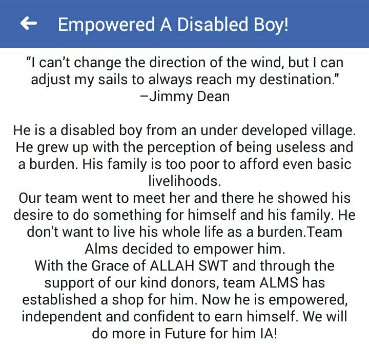 _Alms360's tweet photo. Empowered A Disabled Boy!

#empowerment #smallsetups #disabilityisnotaproblem #empowerthedisable #microenterprises #basiclivlihoods #inependentearning #sustainablelivlihoods #sustainabledevelopment #sdgs #UN https://t.co/1jUOgemz2O