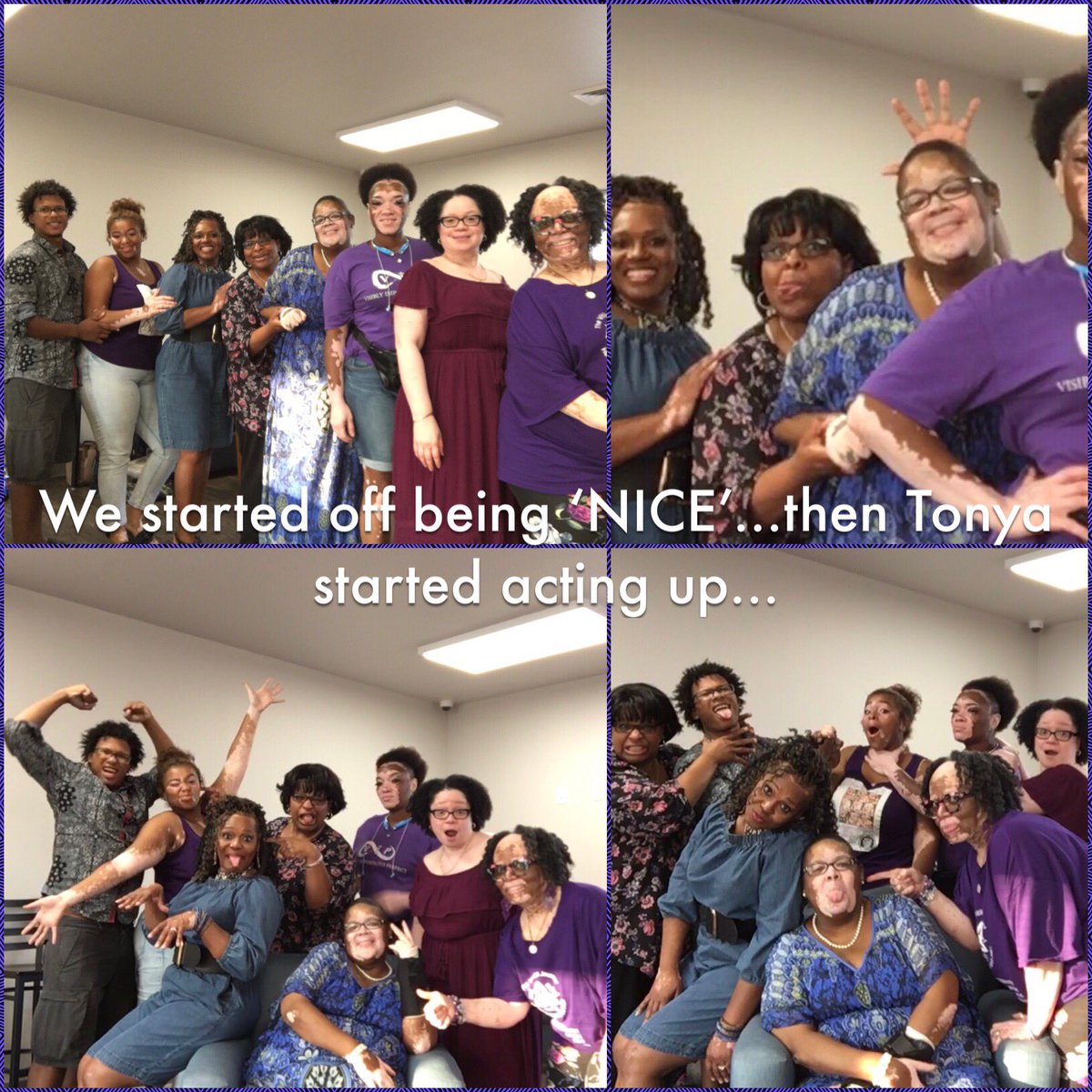 FearfullyIvc's tweet photo. Fearfully &amp; Wonderfully Made Indianapolis Vitiligo Community last meeting, deep sharing time💜💜🥰 https://t.co/8Qz8OuKj6w