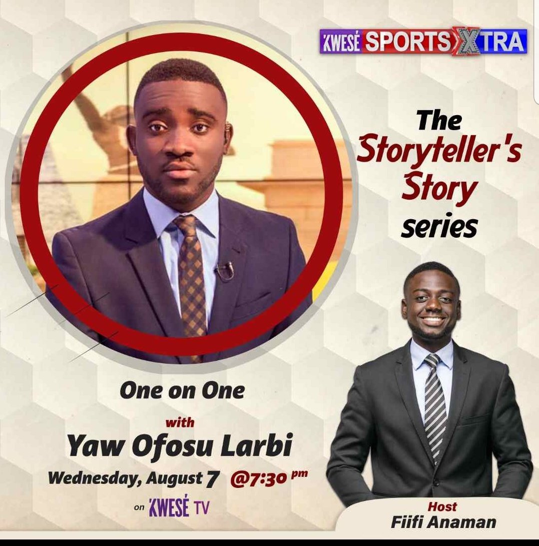 SaddickAdams's tweet photo. Kaweeezy @theyawofosu of TV3 Sports is telling you his journey tonight with @fiifianaman. Make a date https://t.co/7uLVGV9DTr