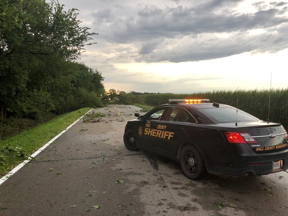 This morning at 0330 hours deputies responded to a crash in the area of Airport Rd and Burwick. A pick-up was East bound when it struck a downed tree from the storm. The driver was pronounced dead at the scene. The name of the driver is not being released at this time.