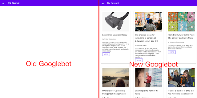 seomodesto's tweet photo. Googlebot evergreen rendering in our testing tools https://t.co/1dLDOjeEuO https://t.co/bRlzkYUxhc