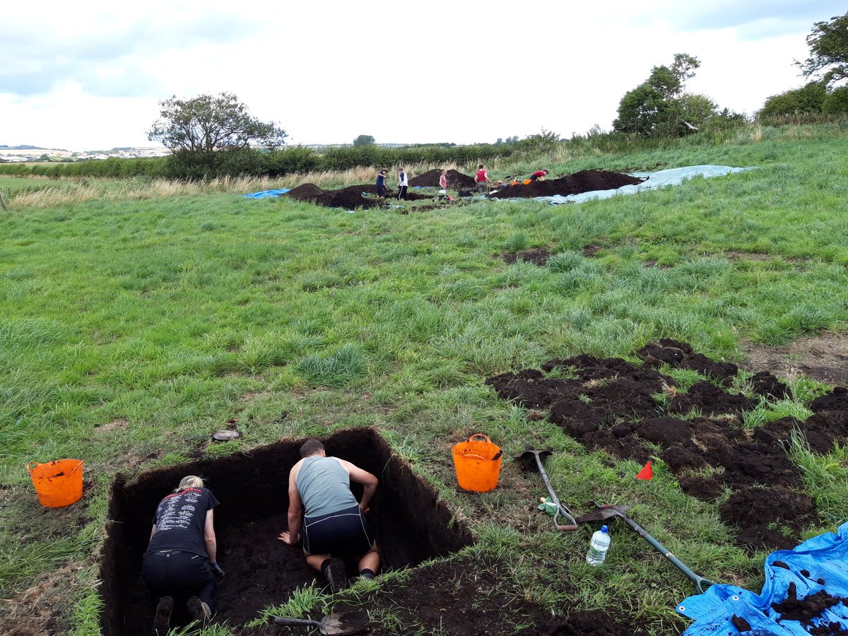 MesoPip's tweet photo. Summer project 1/3. First full day on site assisting @UoMArchaeology and @HistArchChester at No Name Hill in the Vale of Pickering. Looking forward to two weeks of Early Mesolithic lithic loveliness! #Collaboration #summerdigging #fieldwork https://t.co/BgbtitkBwy
