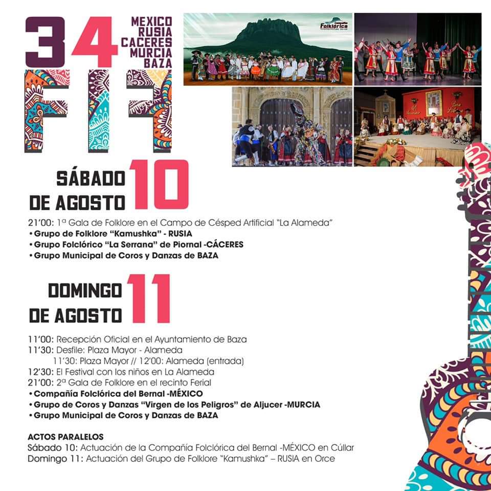 veronica_vgm's tweet photo. ¿Qué mejor que hacer este fin de semana? ¡Acompañadnos gente! Sábado y Domingo a partir de las 21:00 en el campo de La Alameda. Y para los más peques de la casa unas actividades super chulas el Domingo a las 12:30 . #folkloreando #Baza #Bazafolklorica @BazaNoticias @bazaturismo https://t.co/Bn64qF2LH8