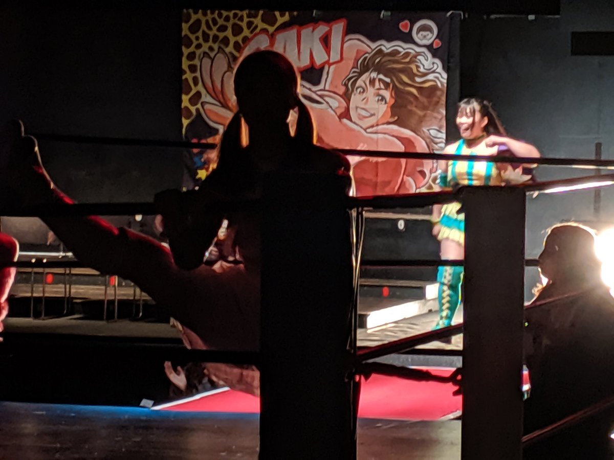 Chris2KLee's tweet photo. #DramaticPic of @IRIE_AYAPAAAN getting ready to fight @Mizm0ri #AWGใซใฉใผใบ #GTMV https://t.co/hhgVUQW50J
