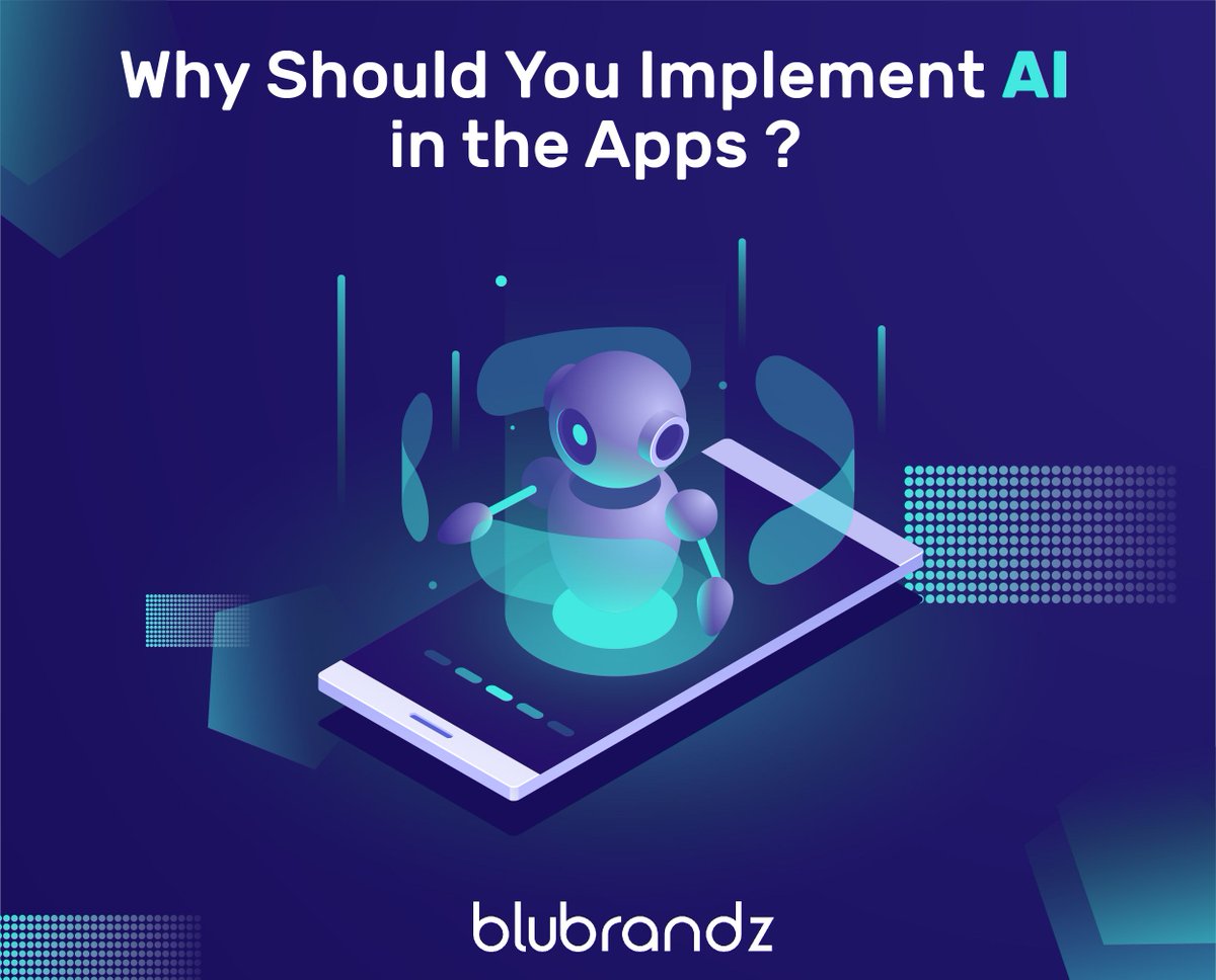 BluBrandz's tweet photo. Why Should You Implement #AI in the #Apps?

#Blubrandz #WednesdayThought #applicationsoftware #applicationdevelopment #ApplicationsTesting #ASO  #DigitalMarketing #SeoServiceProvider #DigitalMarketingService #WebsiteDevelopement #logos #graphicdesigning 
https://t.co/om0eAh3DWg https://t.co/zn4K6flj49