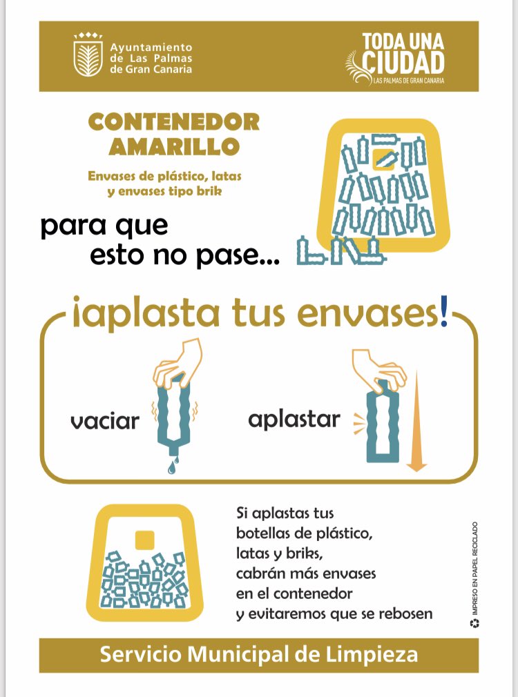 Aplasta para reciclar más.