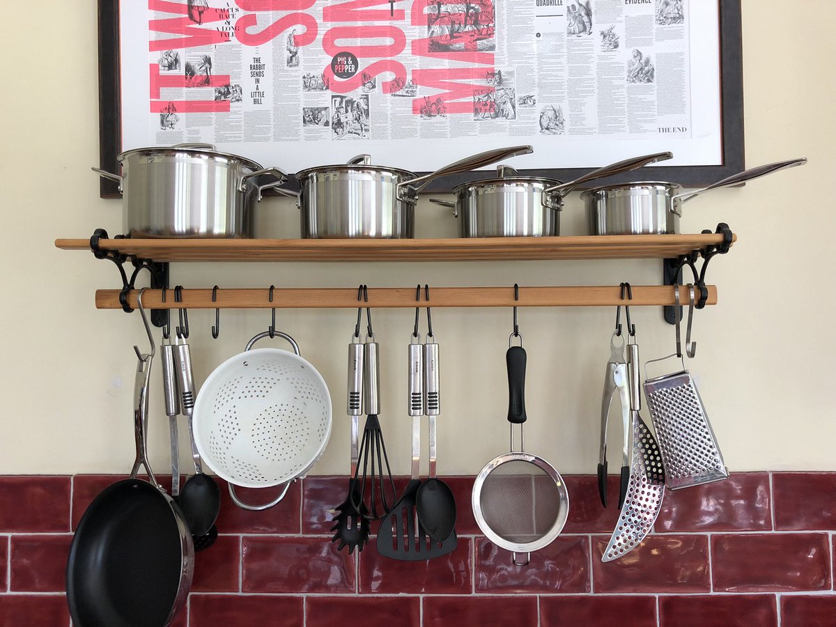 Salknap's tweet photo. @LeCreusetUK    Thank you to the lovely girls in the Guildford store, who provided me with wonderful advice and professional help this morning.  My Le Creuset stainless steel set are now adorning my pan rack and look so good.  I look forward to using them for many years 😊😄😃 https://t.co/knG4Ye5zts