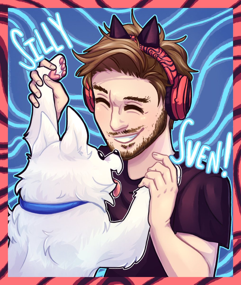 I've been really enjoying the recent vids, and who couldn't love Sven? <a href="/pewdiepie/">pewdiepie</a> #Sven #FANART