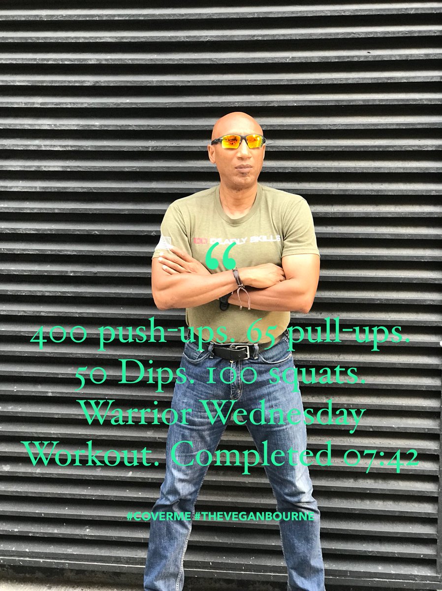 DrKevinLJenkins's tweet photo. Who says Vegan Men are weak? Stay Hard and Eat Plants πͺπΎπ±
#OnemindAnyWeapon #Coverme https://t.co/UgIj6Mxo51
