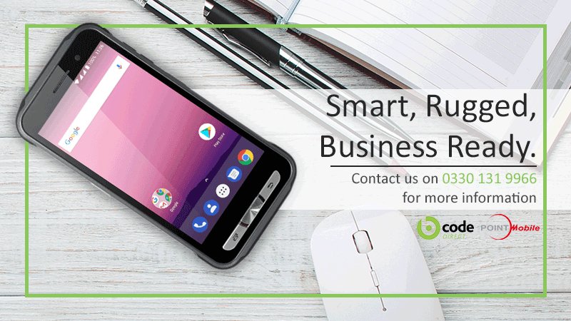 bcodedirect's tweet photo. Did you know that we sell @PointMobileKR Mobile products? Cost-Effective mobile computers that are both rugged and smart. Contact us today on 0330 131 9966 for more information. https://t.co/0nAEPUGUwP