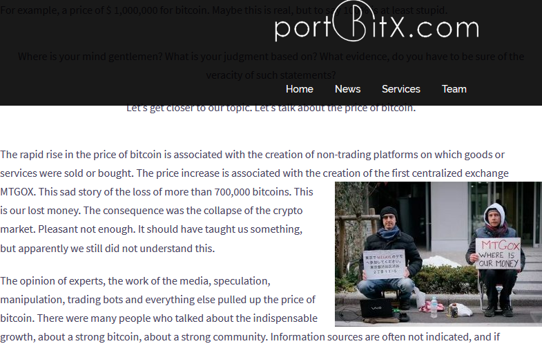 BPortbitx's tweet photo. This sad story of the loss of more than 700,000 bitcoins. This is our lost money. 
#portbitx #ico #tokensale #PoC #blockchain #eth #btc
https://t.co/KJpqT1WH9H https://t.co/Pj3SE19bga