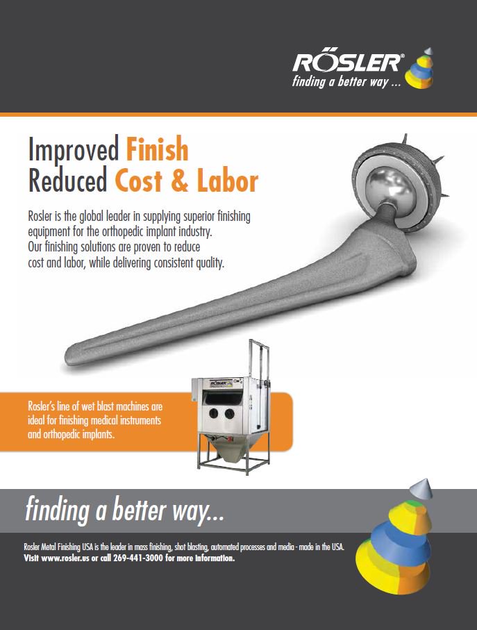 RoslerUsa's tweet photo. As featured in @OMTEC_BONEZONE, Rosler is your source for precise and efficient #massfinishing for the medical industry. We #LearnDevelopDeliver. https://t.co/vtyO0qjnZY https://t.co/YblI6nMTHL
