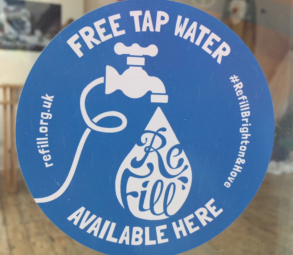 A reminder to keep your eyes out for the #Refill stickers in #Mold businesses and shops windows. Some may not have joined the scheme on the app, but by displaying this sticker they are more than happy to fill your #reusablebottle with tap water 💧 for free.