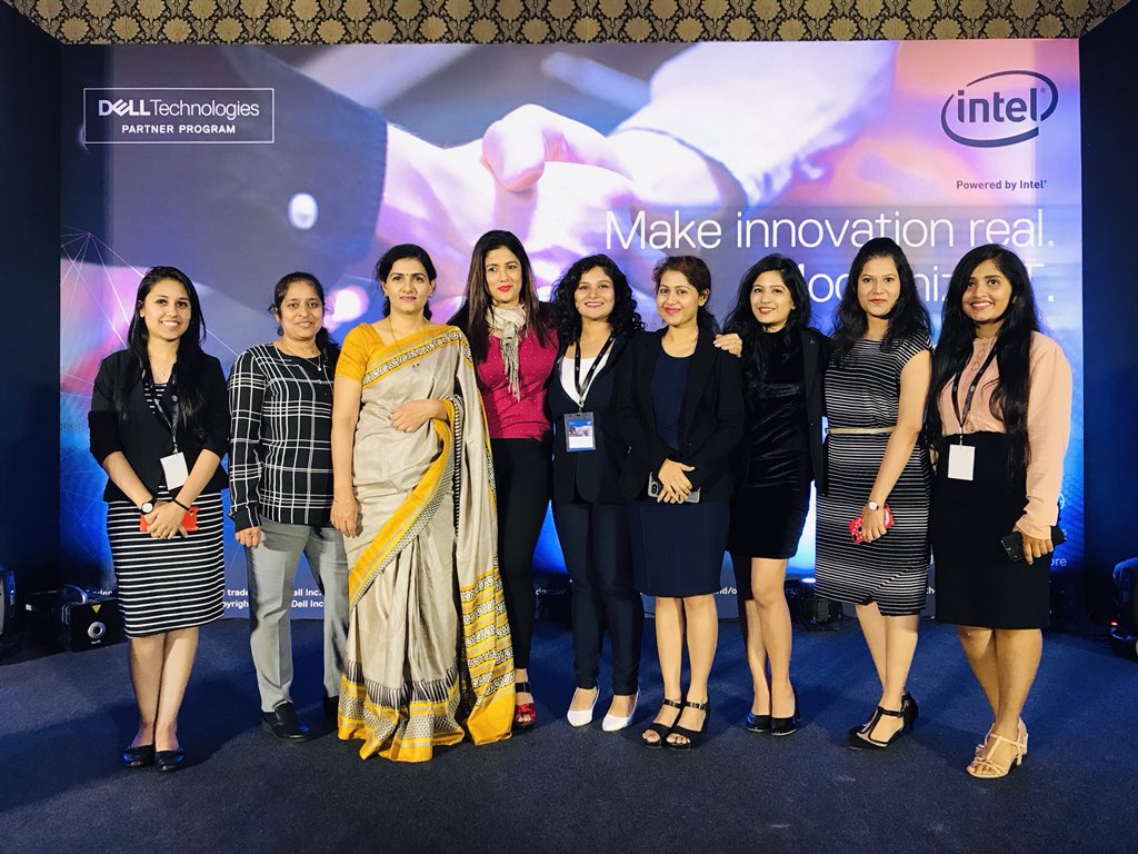 MeAshwAni's tweet photo. Women in action ! Awesome team of Global Alliances in India #DellTechPartnerSummit2019 #delltechnologies #Iwork4Dell @shegeek_dell @TAditi1994 @LChikkatur @Sushmit98671856 @AishwaryaMurug7 Deepshikha @mishrasourabh01 @vermag1 @Gordo_164 https://t.co/kj66MAN5wa