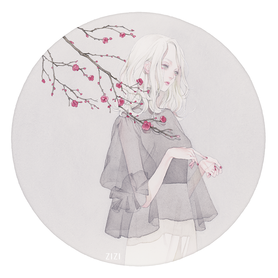 「花の日?
個展の時の丸枠シリーズを。
#花の日 」|ZIZI𓇬通販4/9までのイラスト