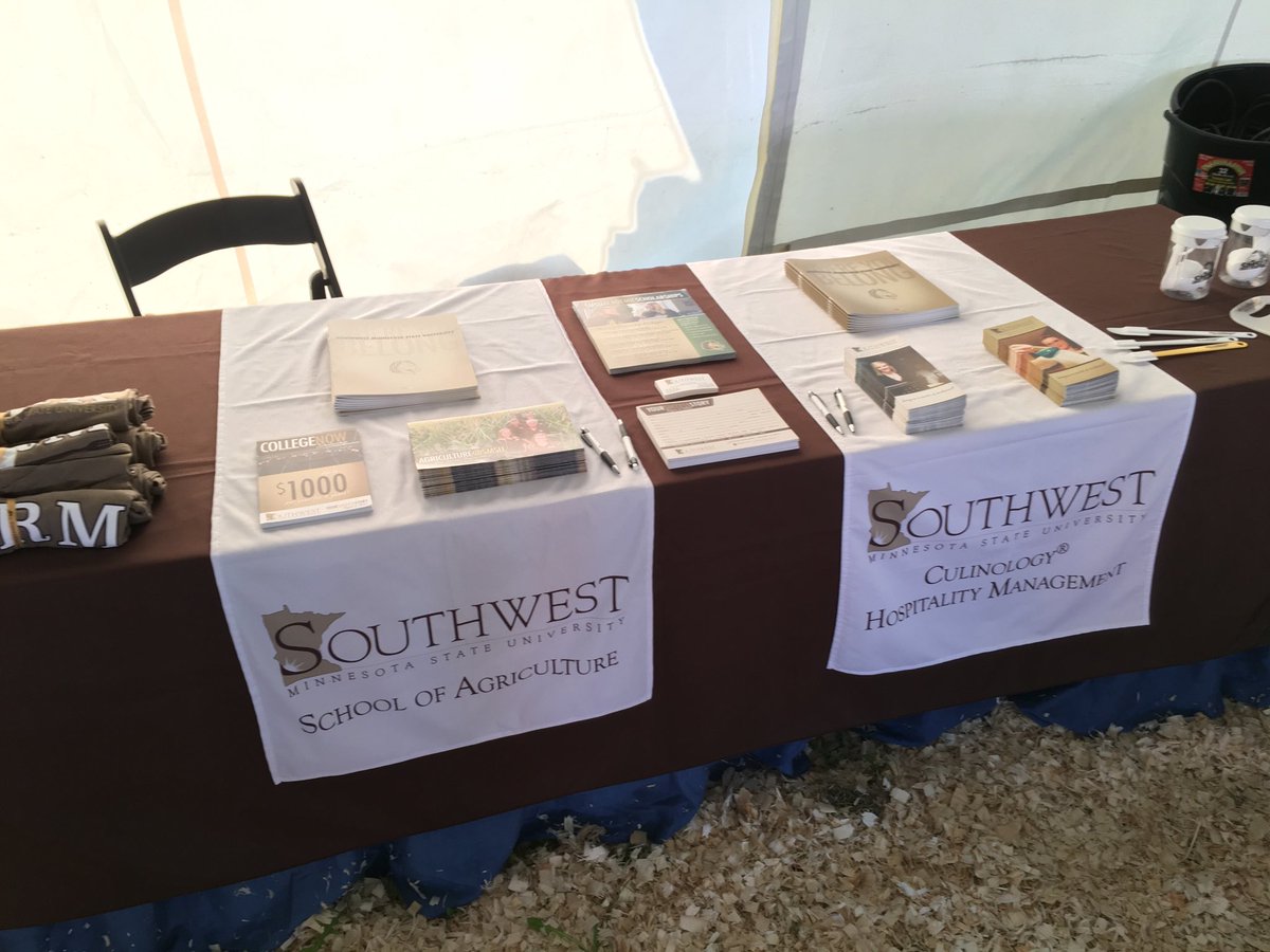 SMSU_Ag's tweet photo. Come check out the SMSU School of Agriculture booth at Farmfest today and tomorrow! We offer eight unique majors and have many great scholarship opportunities for incoming students. Stop by and learn more today! https://t.co/aAKsytfs4G