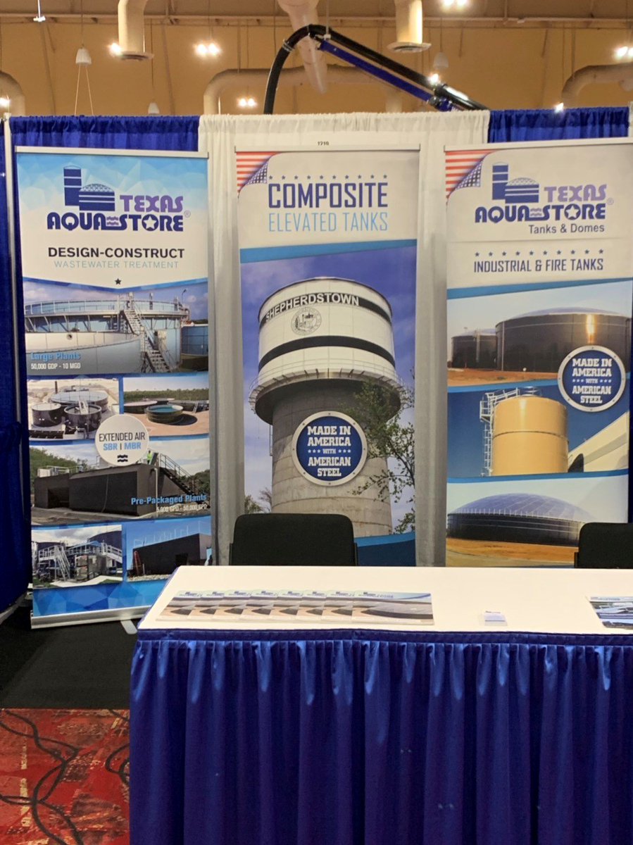 TexasAquastore's tweet photo. Come visit #TexasAquastore at the Tri-State Seminar in booth 1219 for all your #waterstorage #wastewaterstorage #leachatestorage #WWTP needs.  #LowerMaintenance #NeverNeedsPainted #MadeInAmerica#Aquastore #OptiDome #HydroTec #FireProtectionTanks #GlassFusedtoSteel https://t.co/UXrjdJn74l