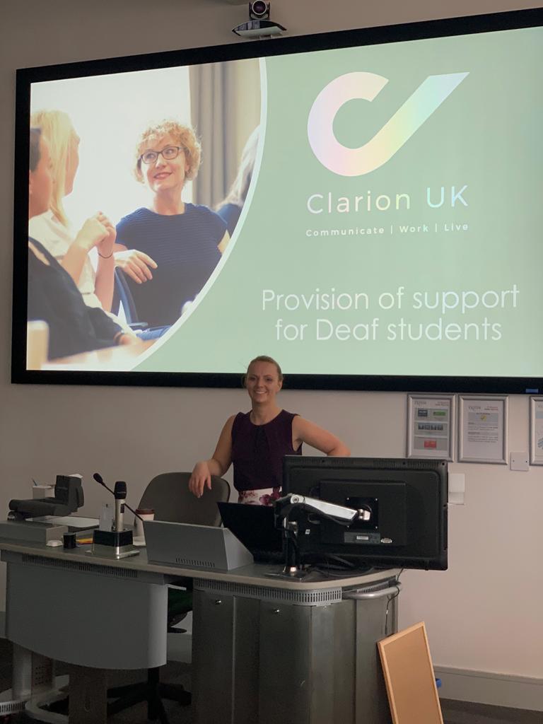 _clarion_'s tweet photo. Beth is on the road visiting Needs Assessors this week, delivering training on the services we offer and how we work - if you would like one of the team to pop into your centre or organisation just get in touch - bookwithus@clarion-uk.com
#CommunicateWorkLive #StudentSupport https://t.co/XrKj986cev
