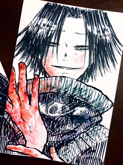 描きたかった表情を勢い任せに※一応流血注意 