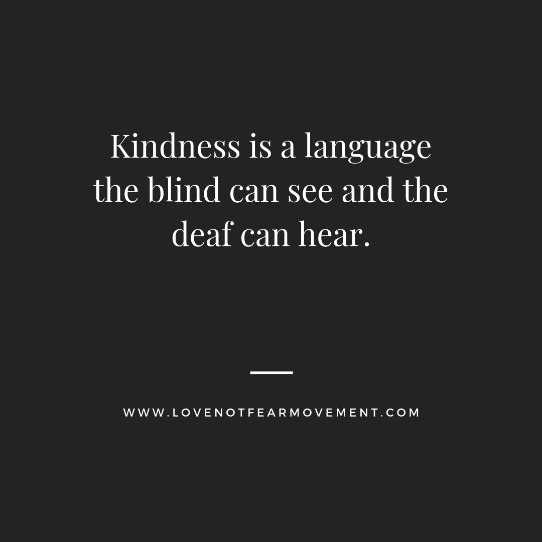 _LoveNotFear's tweet photo. Do you speak Kindness? https://t.co/TjTXqOmPXZ