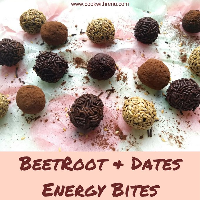 CookWithRenu's tweet photo. #BeetRoot and #Dates #Energy #Bites
@ https://t.co/uJrIXyZZ5P
#Cookwithrenu #EnergyBites #FlaxSeeds #Cocoa #NoSugar #Oats #Truffle #Chocolate #trending #food #dessert #partyfood #kidsfood #kidsparty #minisnack #healthysnack #lunchboxtreats #treats #sugarless #noprocessedsugar https://t.co/bUXMnfXquV