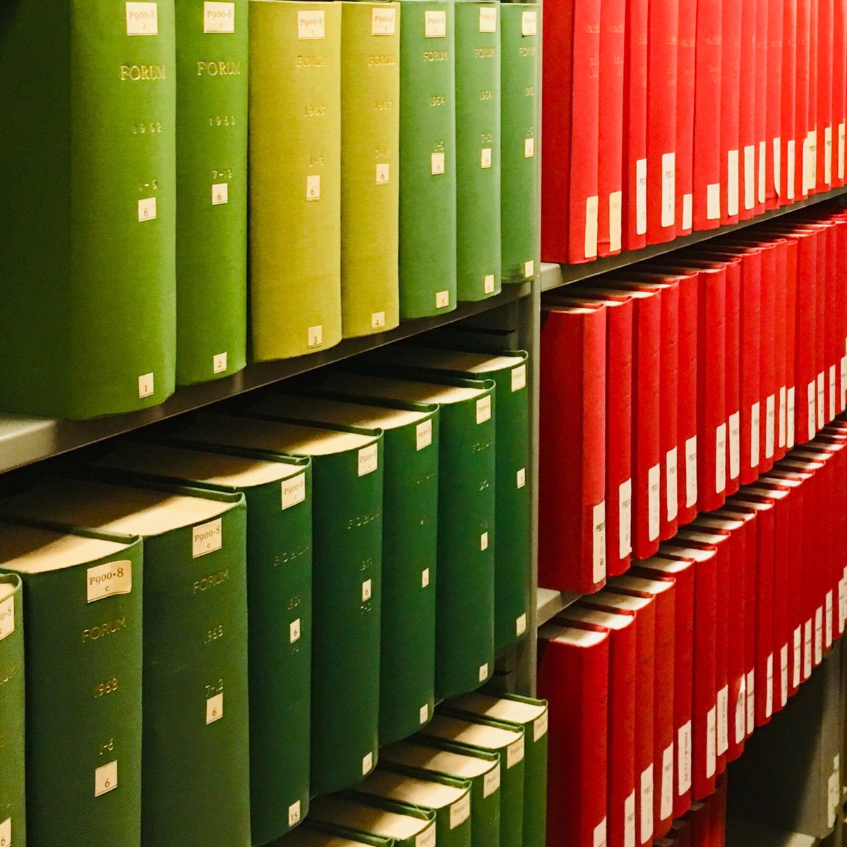 JillWhitelock's tweet image. We don’t arrange the books by colour, honest! West Four @theUL. #colourwheel #complementarycolours