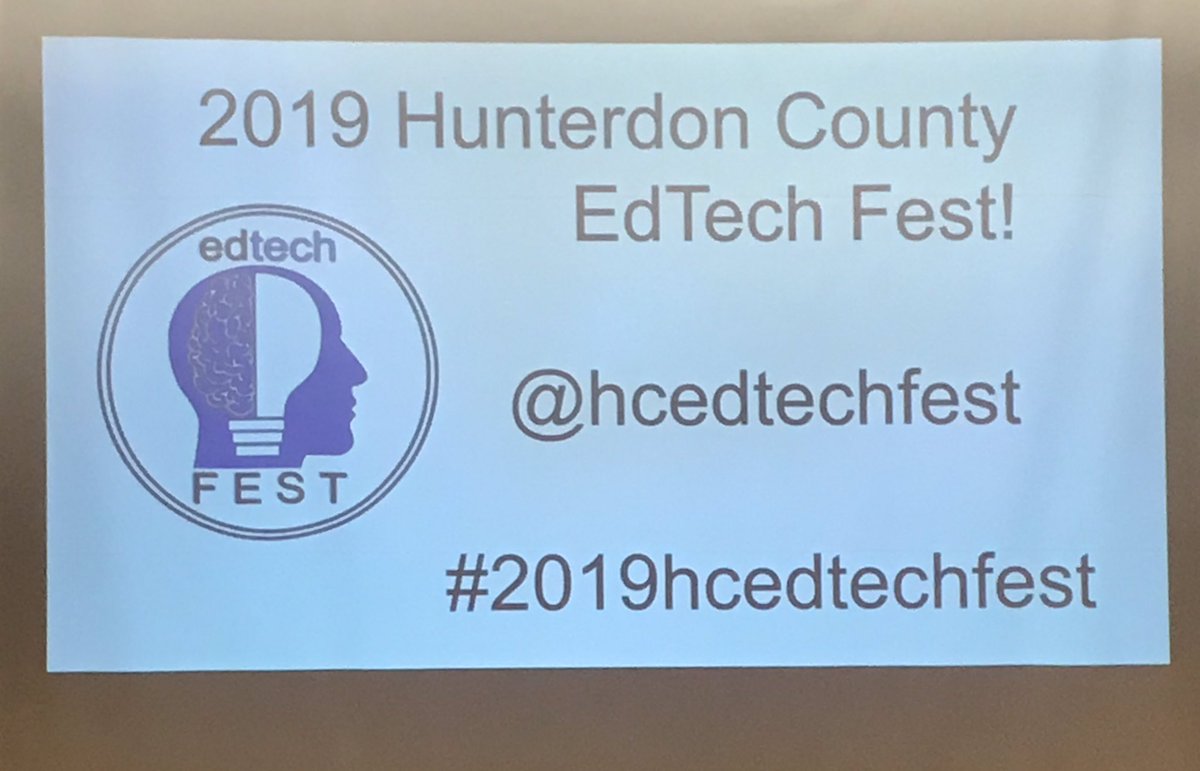LindsayGooditis's tweet photo. EdTech Fest is starting now! Can’t wait to listen to the presentations.  @FTSHunterdon @HCEdTechFest #2019hcedtechfest https://t.co/fVUIfNSiDI