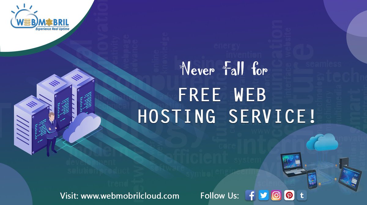 WebmobrilCloud's tweet photo. Never Fall for Free Web Hosting Service!
https://t.co/VFxN4cezWe
#Webhosting #Website #services #hosting #Free #WednesdayThoughts #WednesdayWisdom #cybersecurity #webmobrilcloud https://t.co/nlYqYupFos