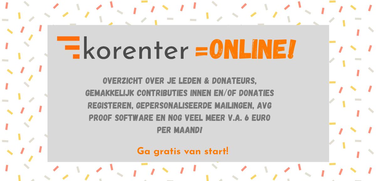 korenter.nl #ledenadministratie #software #donaties #crm #simpel #saas #ledenbeheer #korenter #onlineledenadministratie