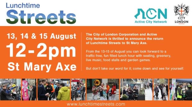 Squarehighways's tweet photo. What happens when you close a street to cars at lunch and open up the street to people? Come along for bike day today at #StMaryAxe and find out #LunchtimeStreets #VisionZeroLDN #SaferStreets @squarehighways
@CanyonUK #Mycanyon #ActiveCityNetwork @TfL https://t.co/P5NrltKfzO https://t.co/uQmItlPHHP