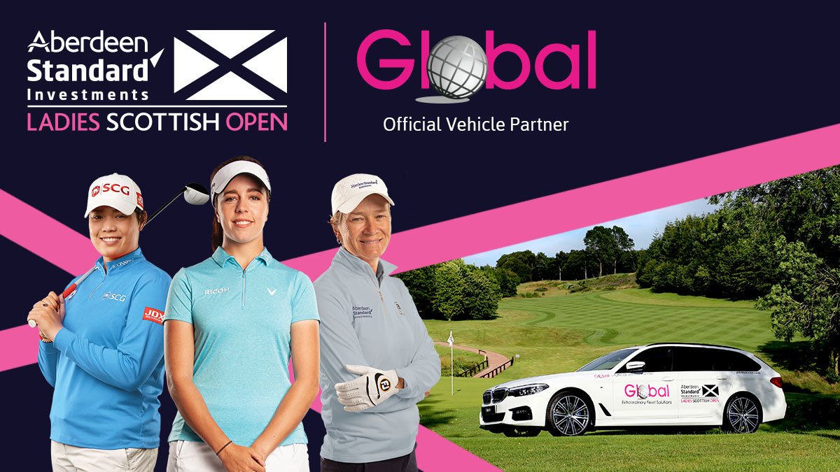 Keep your eyes peeled for the fleet of cars this week provided by 
<a href="/globalautocare/">Global</a>

Great to have Global on board🏎️🚗🏎️

See more information here: bit.ly/globalfleet

#RuleTheLinks #AberdeenInvestments #LadiesScottish #GlobalFleet