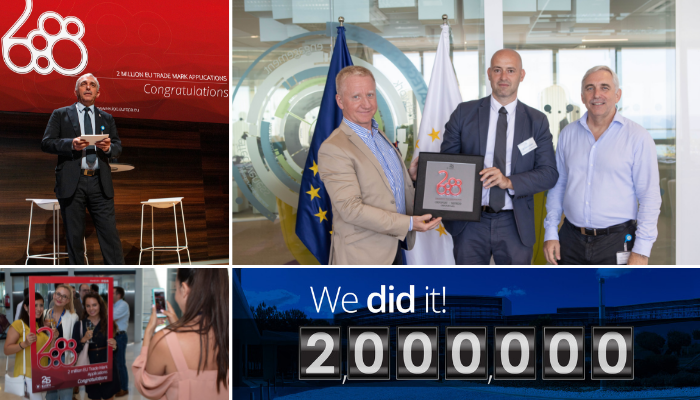 EU_IPO's tweet photo. We recently received the 2⃣ millionth EU trade mark application. Learn about this important milestone reached during our 25th anniversary year: https://t.co/ftpTA8dydy

#EUIPO2M #EUIPO25 https://t.co/VaGTJxQtwj