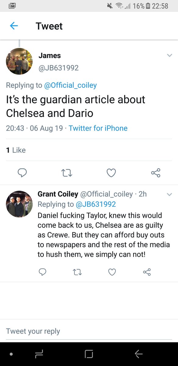 OffsideTrustEA's tweet photo. Really sad to see how some #CreweAlex fans responded to the latest developments on Dario Gradi. Child sexual abuse is more important than tribal loyalty. Please stop attacking journalists like @DTguardian @danroan @DDaviesAJ none of this would have been revealed without them. https://t.co/qORjaCB0q4