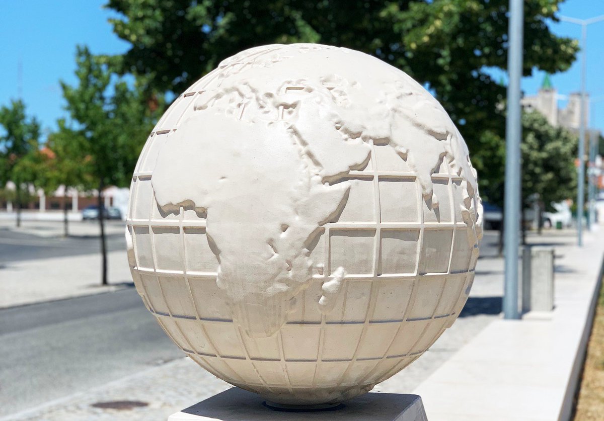 lsi_stone's tweet photo. A work of art in the streets of the village of Porto de Mós made by LSI Stone represents the Portuguese stone around the world. #stone #stonesupply #stonesupplier #stonedesign #mocacream #design #arch #architecture #lsistone #stoneindustry https://t.co/FIX7II5SaM