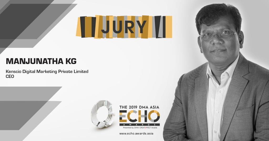 kenscio's tweet photo. We are super excited! Our CEO, Mr. Manjunatha KG will be among the panel of 400 jurors for the 2019 DMA Asia ECHO awards. Thank you @AsiaDma team, @vatsalasher @ShellyJsingh @Supriyathukral #AsiaECHO #awards2019 #EchoAwards #datadrivenmarketing #dmaasiaechoawards2019 https://t.co/g24v2njd99