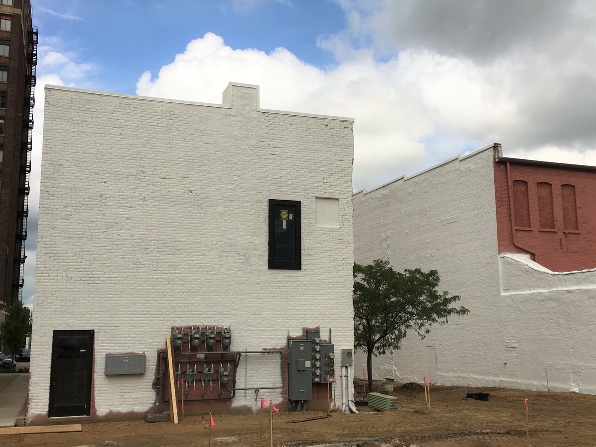 Here are some walls that are getting brighter for <a href="/Bright_Walls/">Bright Walls</a>! We're now weeks away from the start of mural festival. Here are buildings getting ready for murals, the Lofts of Jackson and the future Veritas restaurant. More about the upcoming festival: bit.ly/2YXczCZ