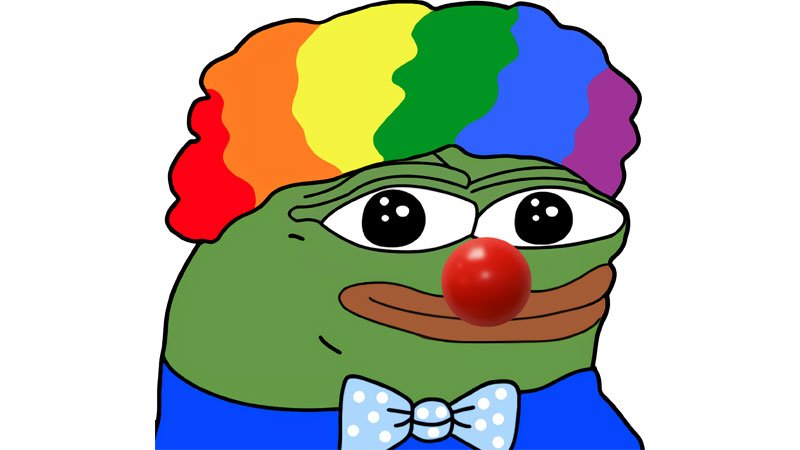 7. Whether Bishop realizes it or not, he's responding to a white supremacist mass murder w/a white supremacist memeWhite supremacists refer to "liberal, non-racist society" as "clown world" The mascot for this meme is Honkler - Pepe dressed as a clown  https://popular.info/p/white-supremacy-and-the-last-race