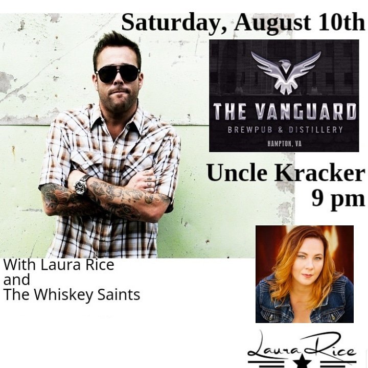 So excited to open for <a href="/unclekracker/">uncle kracker</a> this Saturday at The Vanguard in Hampton, Va!! #lauraricemusic