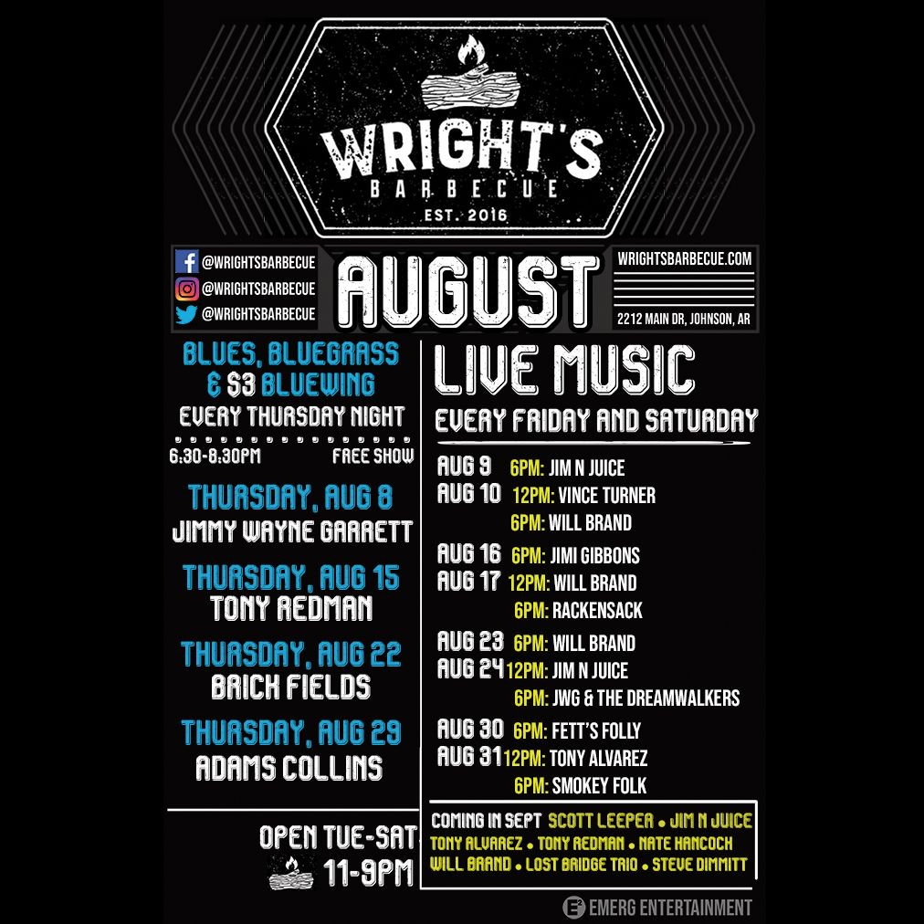 Emerg_Ent's tweet photo. You #Brisket to @WrightsBarbecue for some of these great shows! https://t.co/dF9xCtBSpP