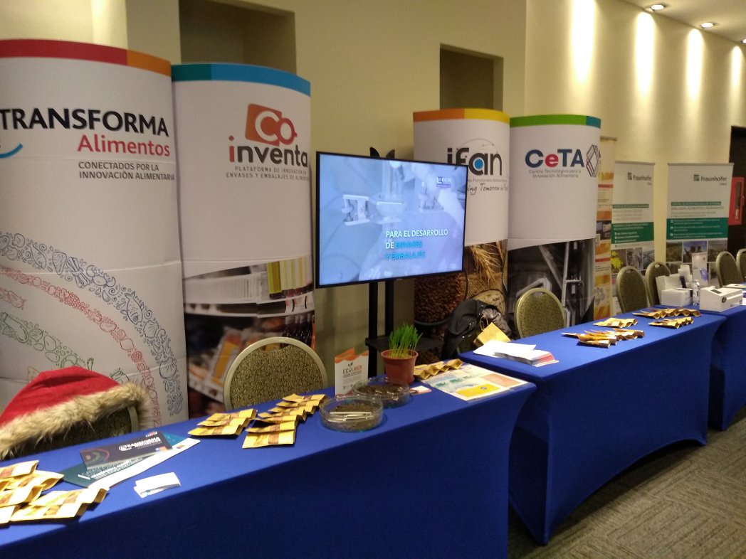 Transforma_Alim's tweet photo. Comienza la 5ta versión de la exposición y seminario #TecFOOD "Desarrollando una industria de alimentos sustentable e innovadora". Estamos con nuestras iniciativas @cetalimentos @CoInventa @IfanPrograma además de empresas que forman parte de la red @Transforma_Alim 💪 https://t.co/NLB96N1Yxu