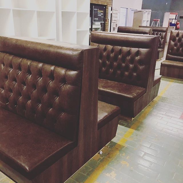 #inthefactory - custom upholstery for restaurant seating - #shopfitters #shopfitting #creativeshop ift.tt/2GT3HUi