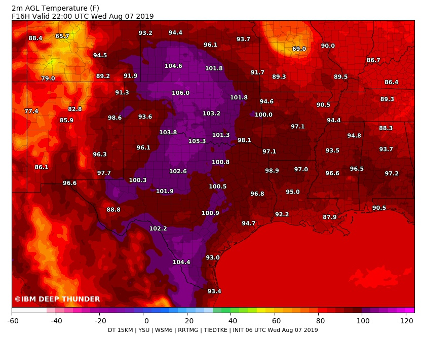 MJVentrice's tweet image. Dallas Fort Worth, TX hit 100F back on July 30th, 2019. Looks like there's a shot #KDFW hits the century mark for the second time of 2019 today.