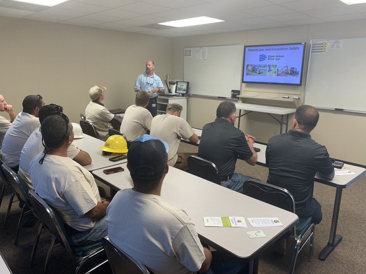 JonahPKaplan's tweet photo. TODAY: @ABC11_WTVD gets exclusive look at @DominionEnergy special #NaturalGas training for contractors & construction crews. Free classes offered every year, but added urgency now after #DurhamExplosion. #NC811 #callbeforeyoudig https://t.co/1HeKaP4fIw