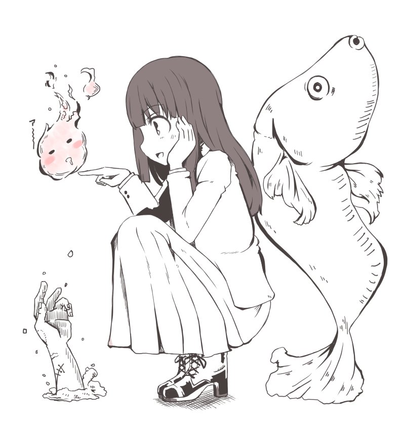 なんか思いつたものを描くだけはおもしろいなー 