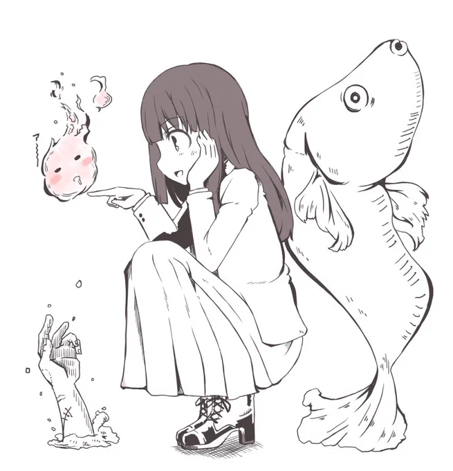 なんか思いつたものを描くだけはおもしろいなー 